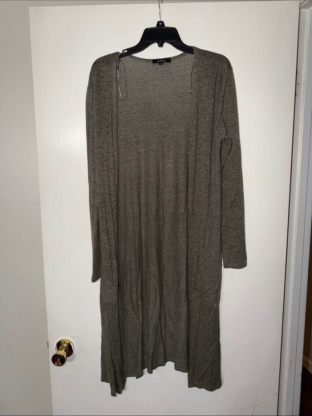 Ambiance Knit Open Cardigan - Olive